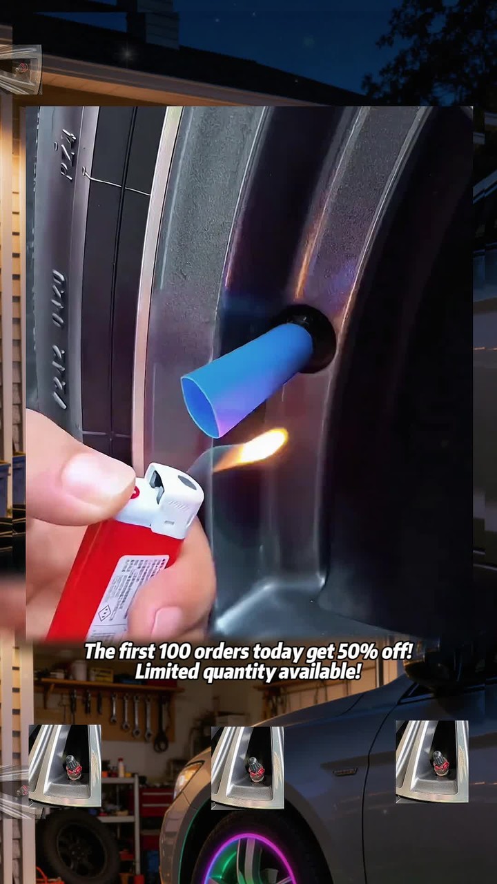Universal Fluorescent Tire Valve Caps (4 PCS/Set)