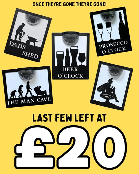 Last Chance To Buy Offer - £20 each