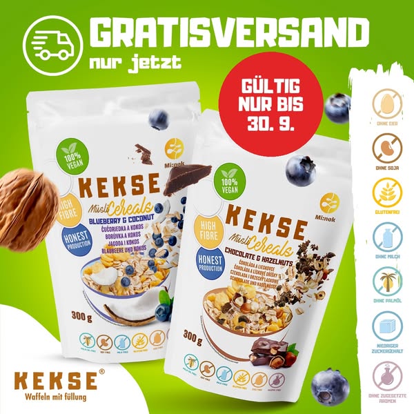 Kostenloser Versand auf alles – nur bis 30.9.
