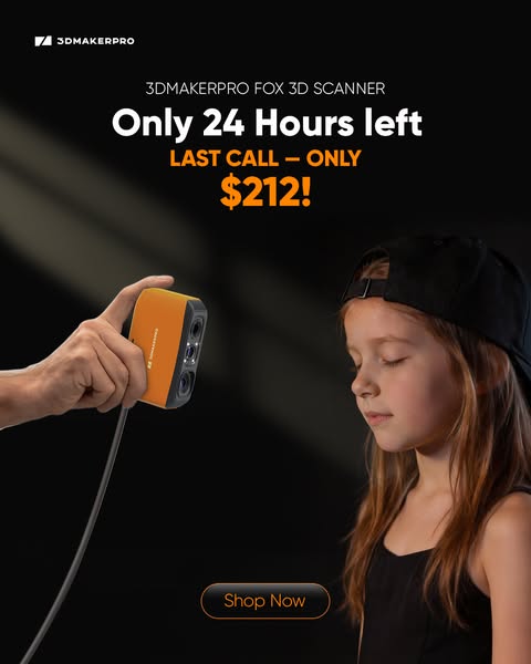 Only $212Fox 3D Scanner