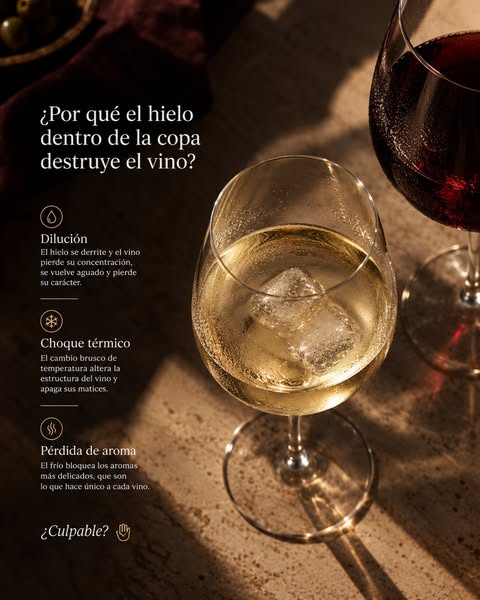 Vino siempre frío. Nunca diluido.