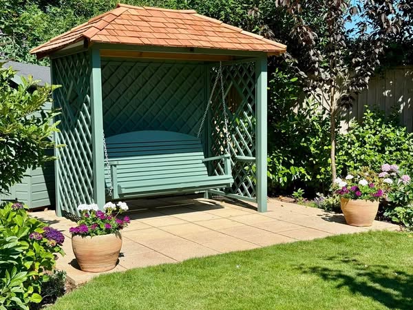 Heritage Painted Garden Swing Seat | Wooden Outdoor Swing