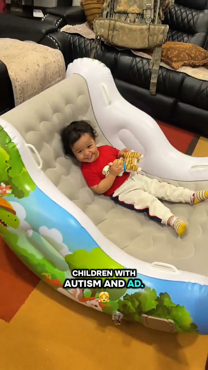 Inflatable Sensory Rocker for Kids | Built-in Pump, Supports Up to 265lbs