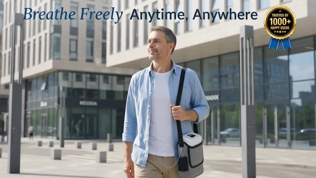 Brivelle™ KP-5 Portable Oxygen — Lightweight 5L Flow