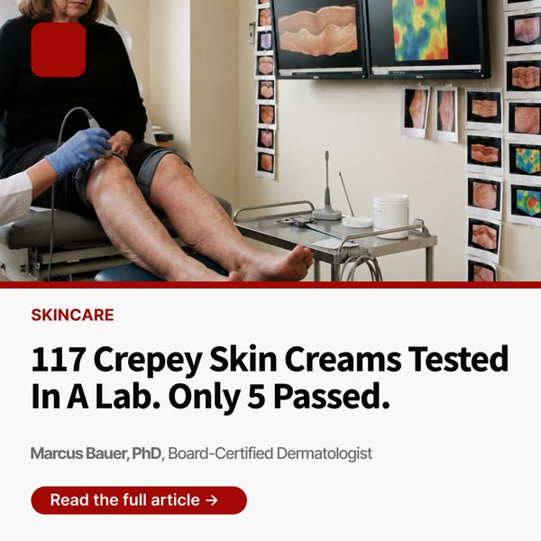 117 Crepey Skin Creams Tested In a Lab. Only 5 Passed.