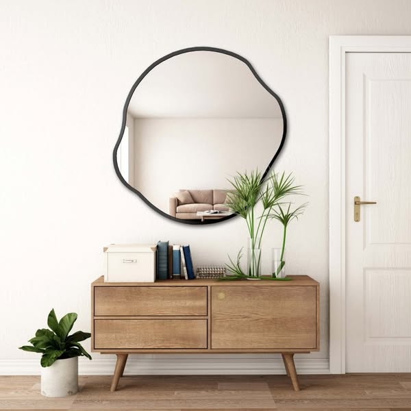 Miroir de forme organique dans un cadre - CYRKON DANS UN CADRE €140