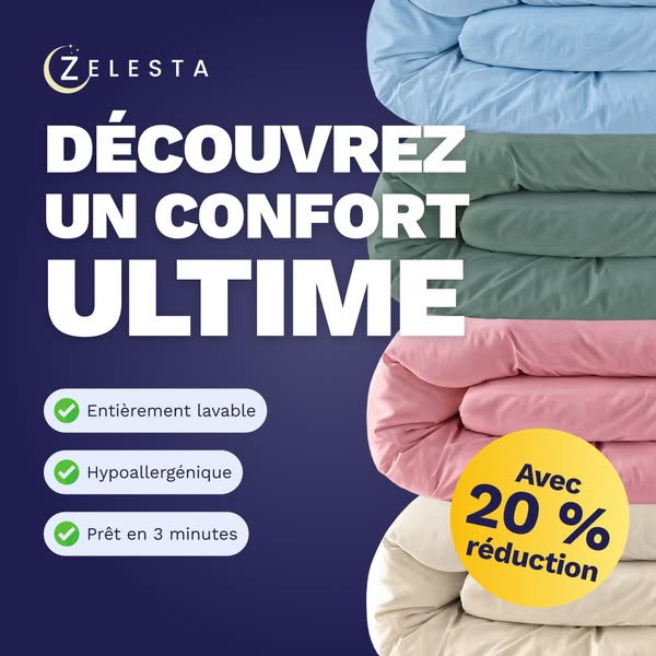 La couette lavable originale – Désormais sans coutures !