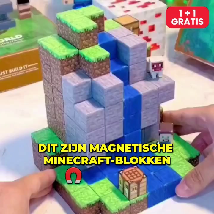Minecraft blokken 1+1 GRATIS