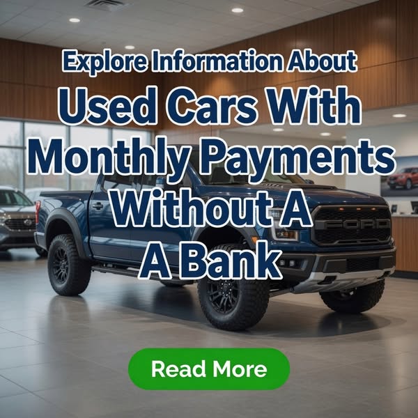 Used Cars With Monthly Payments Without A Bank - Learn More About It
