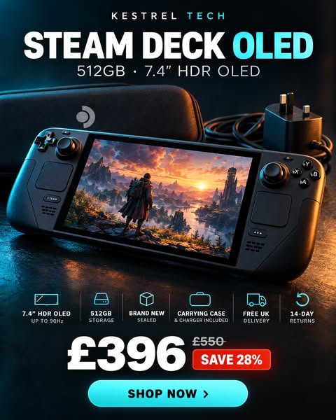 Steam Deck OLED 512GB — £396