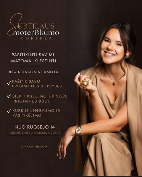 III semestras: pasitikėjimas savimi