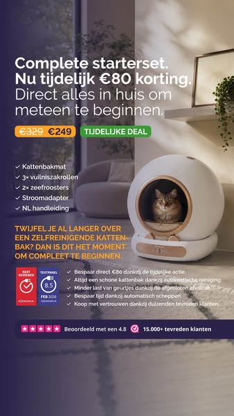 Nooit meer poep scheppen!