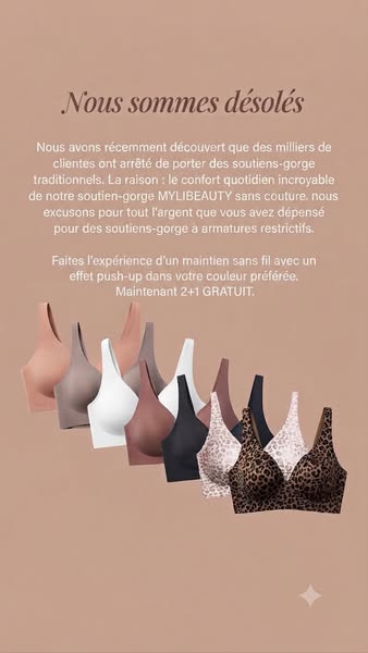 Des soutiens-gorge push-up sans armatures ?!