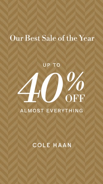40% Cole Haan