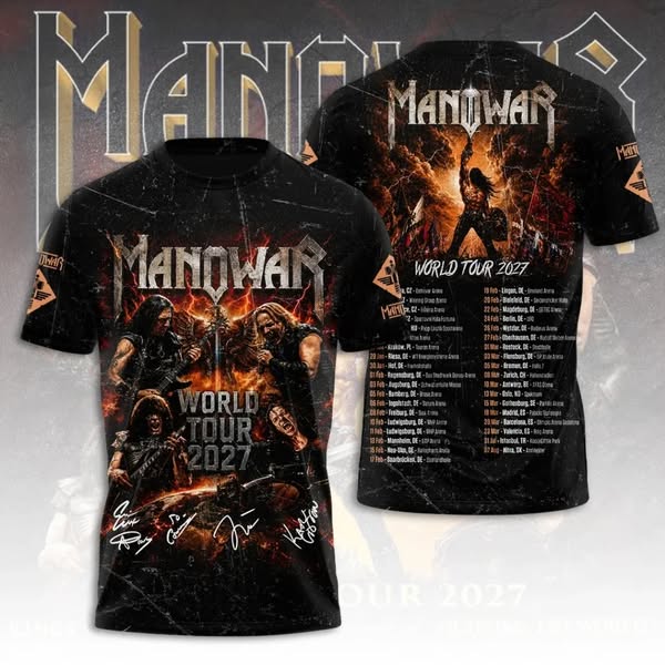 Manowar World Tour 2027 Graphic Tee