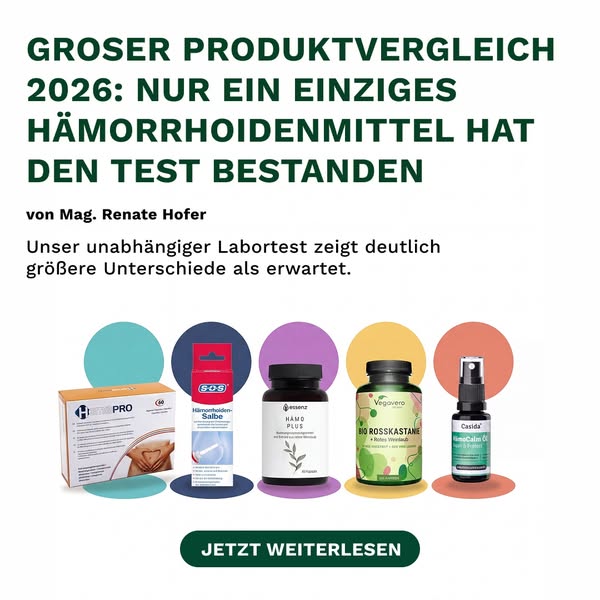 Dieser Test zeigt, welches Hämorrhoiden-Mittel wirklich hilft