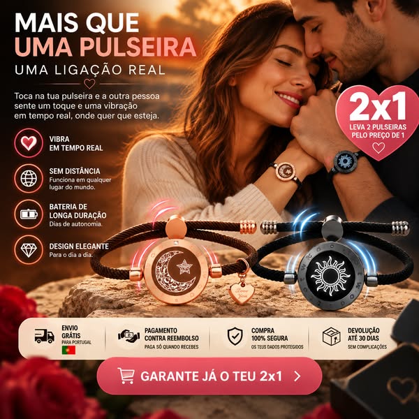 Oferta 2x1 — Pulseiras de Casal