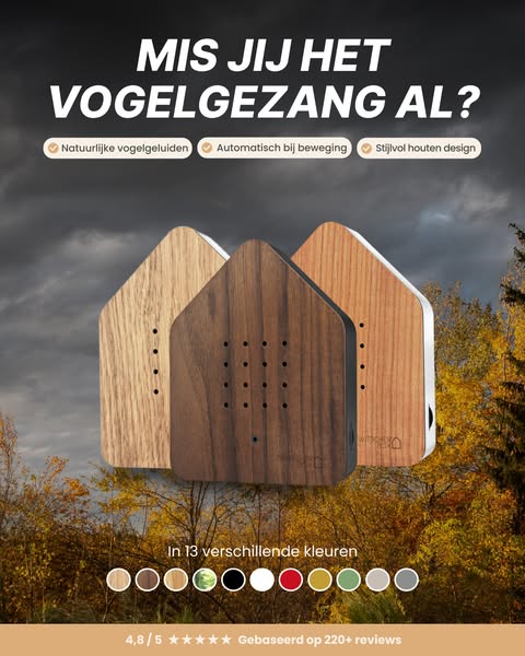 Haal de vogels deze herfst naar binnen