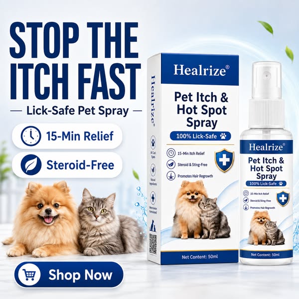 Stops Pet Itching in 15 Mins! (100% Lick-Safe)