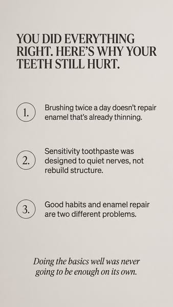 The same mineral your teeth are made of—now in your toothpaste