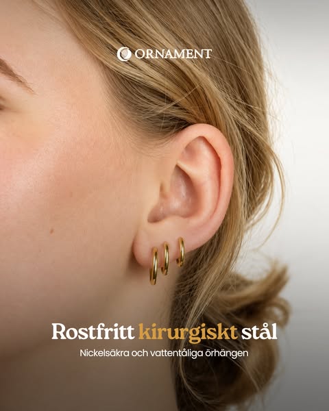 Allergivänliga örhängen
