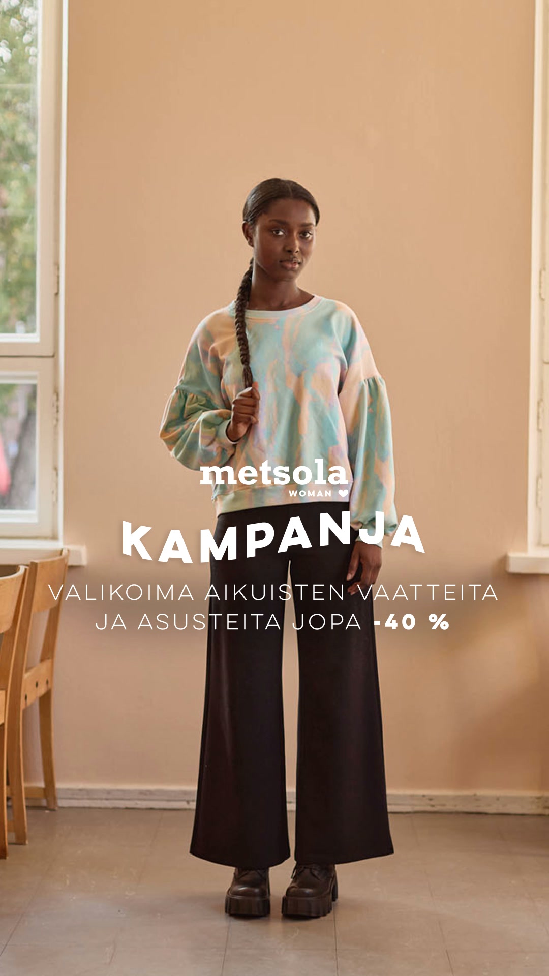 Aikuisten vaatteet jopa -40 % 30.8. asti!