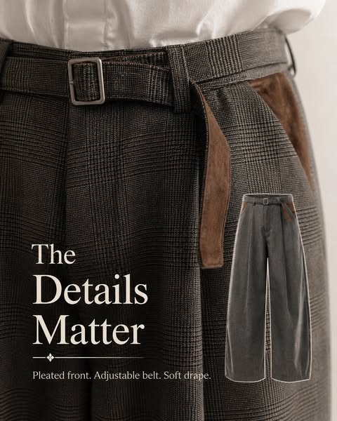 Kiyoto Glen Plaid Trousers