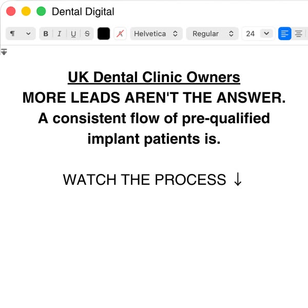 [dentists] get 3-5 new implant patients per month