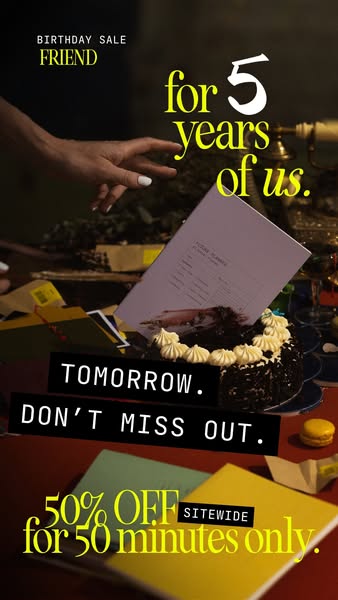 SET YOUR ALARMS FOR TOMORROW.