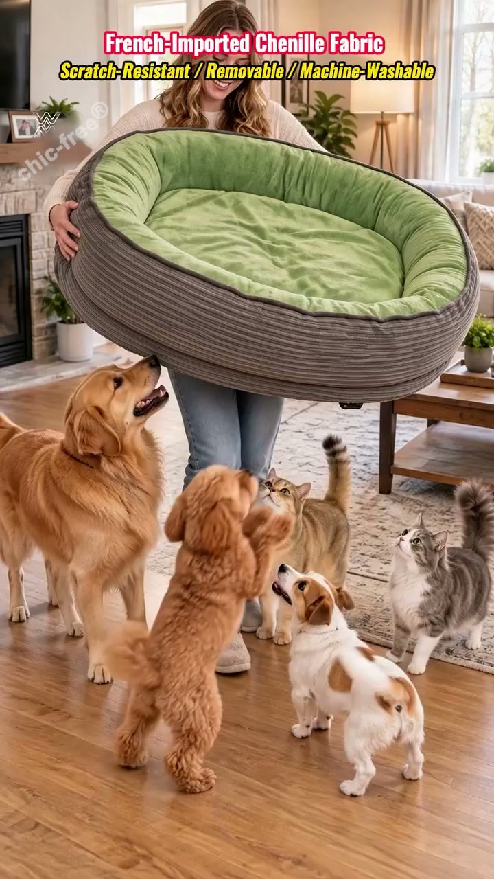 LIMITED-TIME 52% OFF! All‑Season Ergonomic Comfort Pet Bed – Snug, Breathable, Cozy