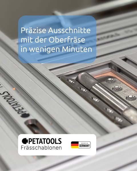 Präzise Ausschnitte mit der Oberfräse in wenigen Minuten