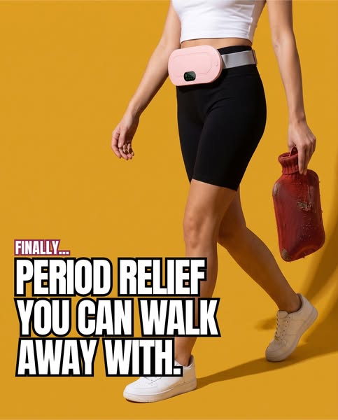 The cordless heated belt for cramps