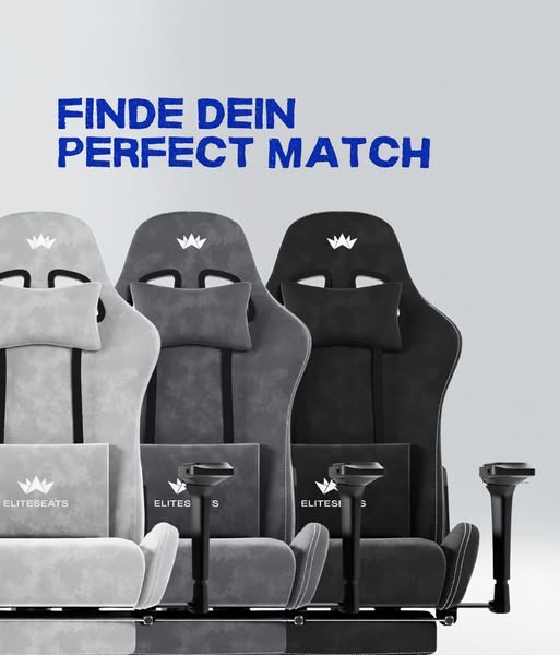 Gamingstuhl Velour Ergonomisch | Testsieger | ELITESEATS