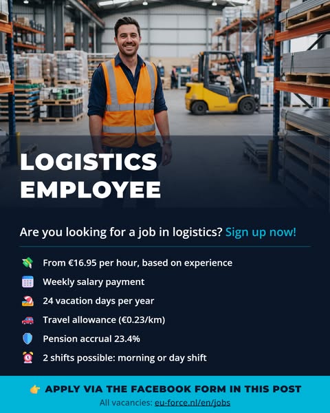 Logistics Employee wanted — Netherlands