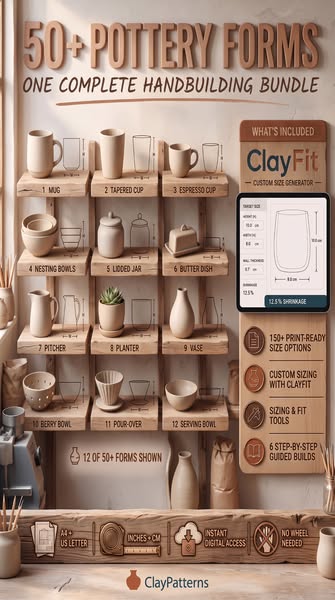More Than a Pottery Template Bundle