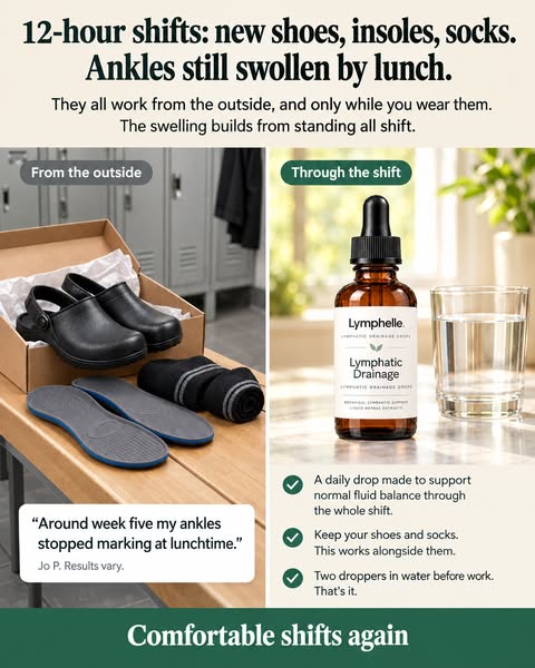 Finish 12-hour shifts with comfortable ankles