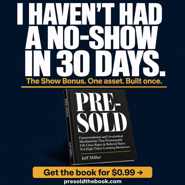 "You've tried every script. Hired a closer. Changed the offer. And your close rate still won't move."
