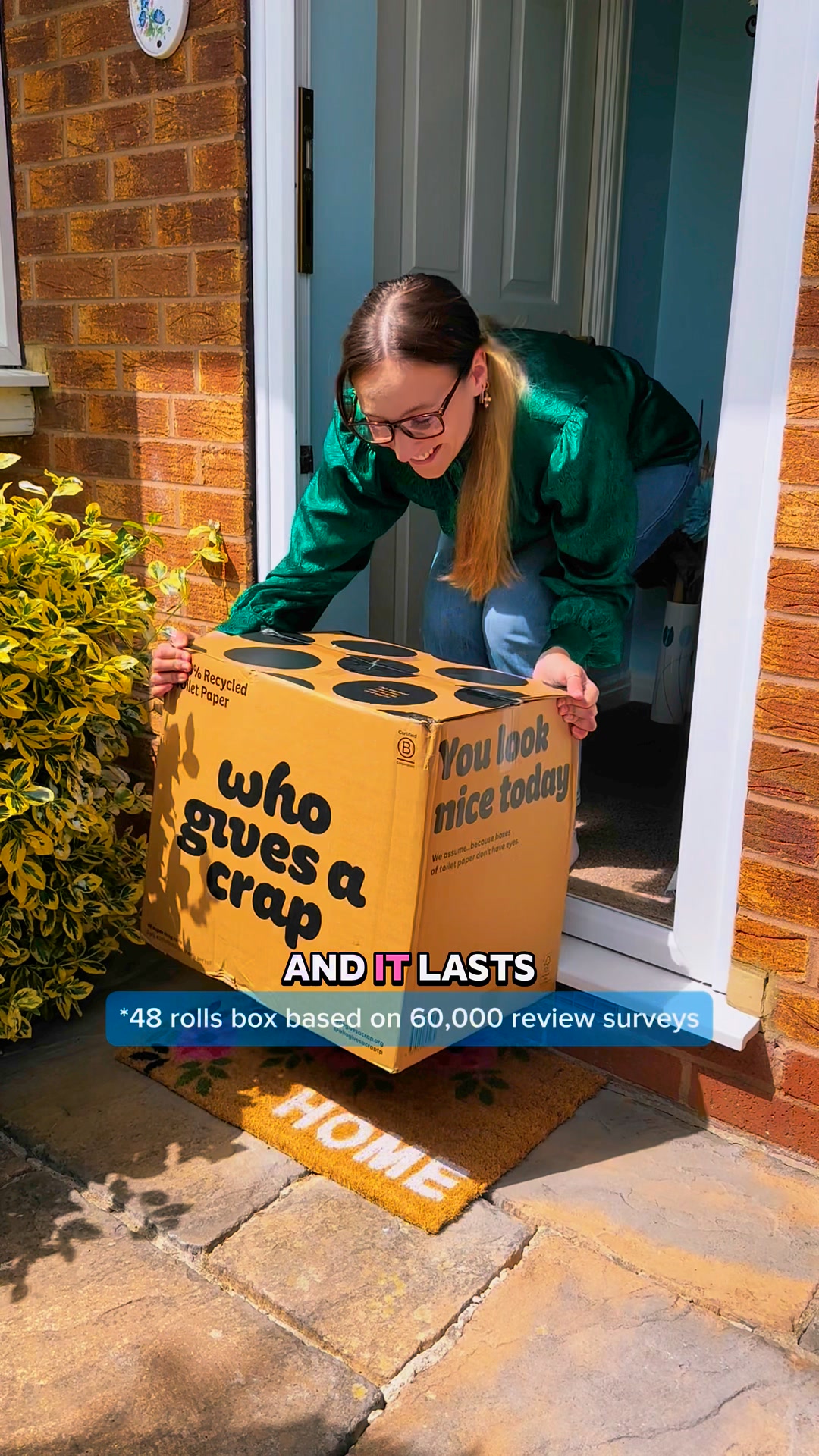 A box of loo rolls that lasts (and lasts)