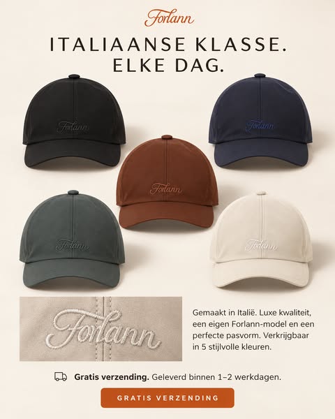 Italiaanse luxe. Ontdek de exclusieve Forlann petten