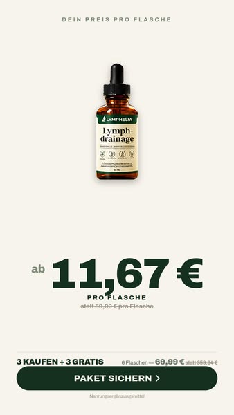 Geben Sie nicht Ihrem Lebensstil die Schuld – bringen Sie zuerst Ihr Lymphsystem wieder in Schwung.