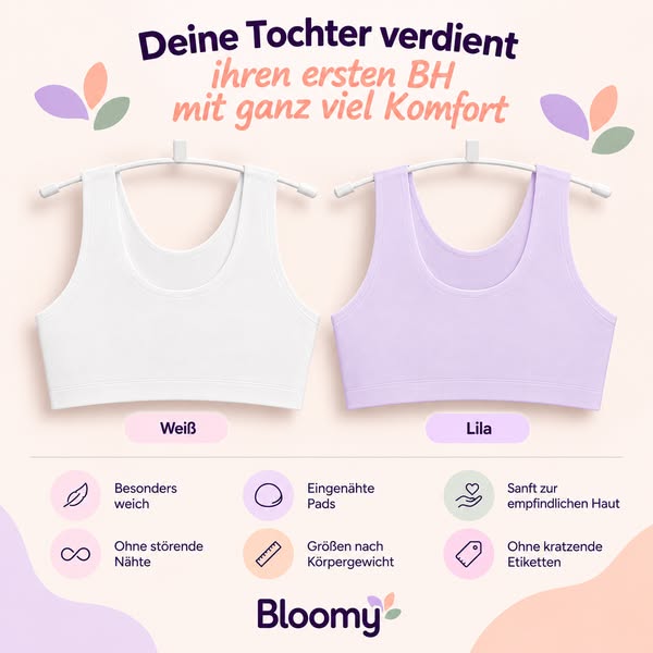 Ihr erster BH. Einfach bequem.