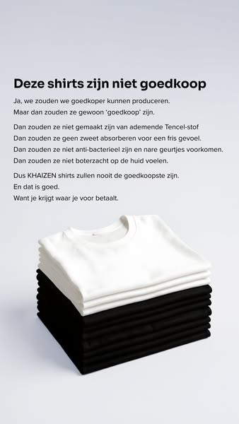 De ondershirts die na 30 jaar pas op de markt kwamen – KHAIZEN Underwear