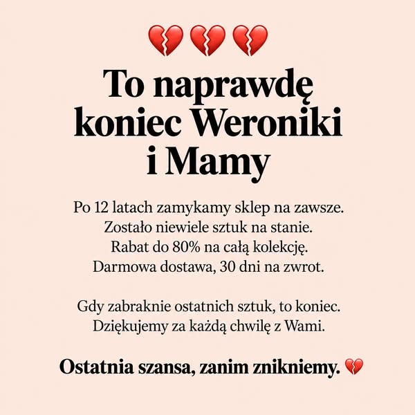 Kiedy się skończy, to naprawdę koniec