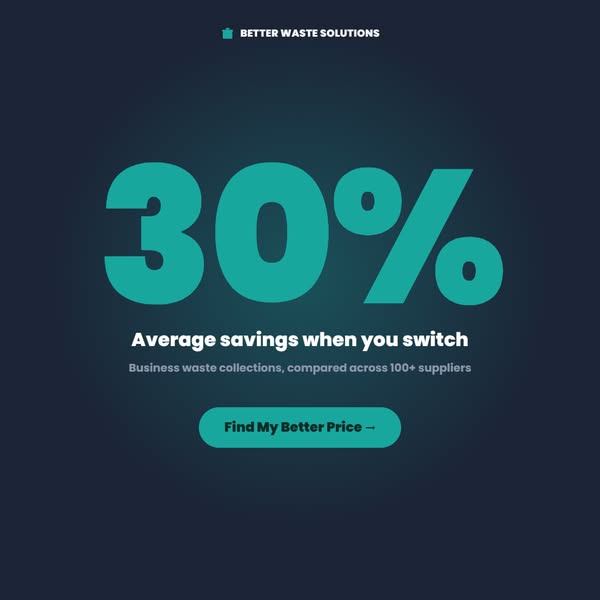 Save Up To 30% On Waste Collections