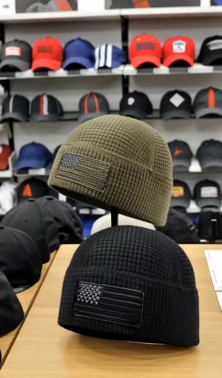 Tactical Military Fleece Beanie, Hunting Winter Hat for Men.