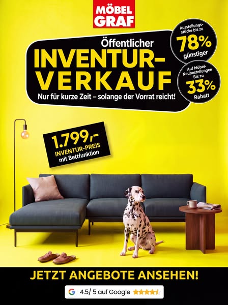 #1 Polstermöbel bis zu 78 % günstiger