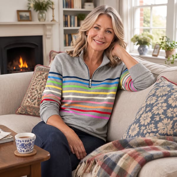 The comfy top that still looks put-together. Corabelle — £34.95.