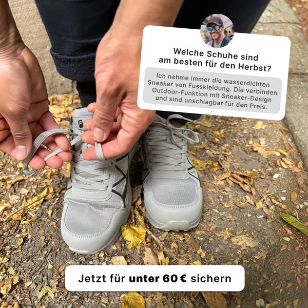 Wasserdichter Sneaker für unter 60 €!