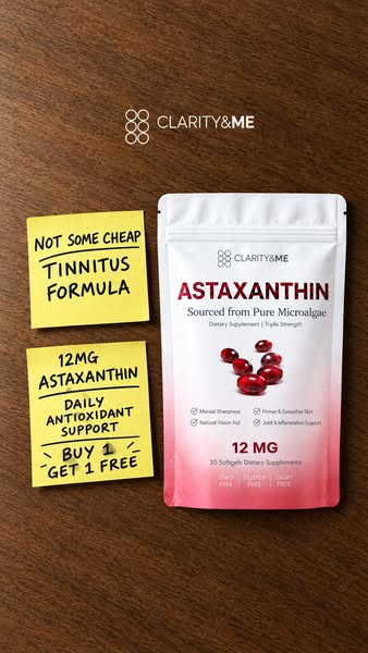 Clinically Dosed Astaxanthin — No Fillers, Just Results