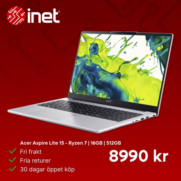 Acer Aspire Lite 15 - Ryzen 7 | 16GB | 512GB